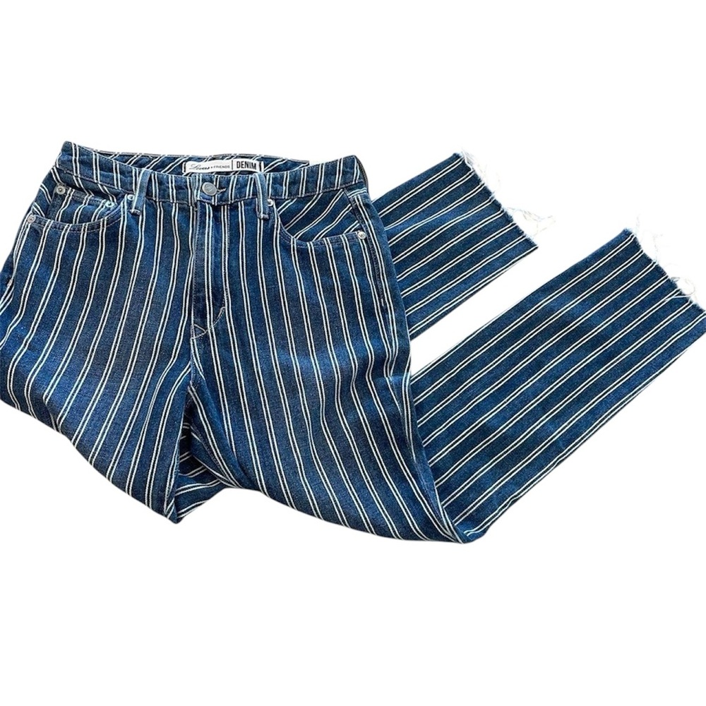 Lovers and friends striped cutoff jeans